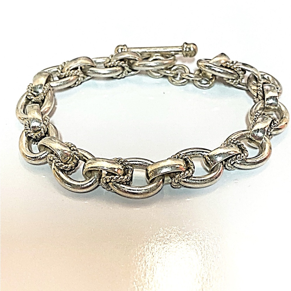 SUNDANCE Catalog 925 very heavy bracelet fits up to 7 inches